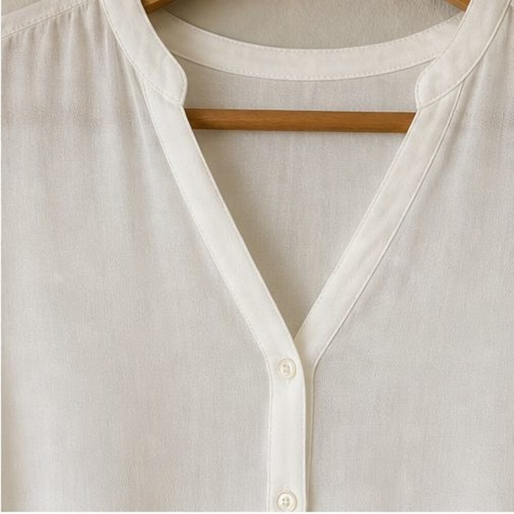 Ivory Ruffle Blouse - Picture 4 of 6